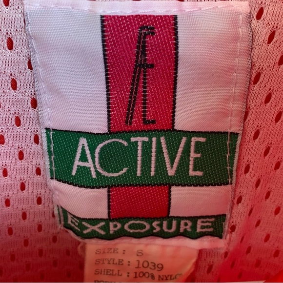 Vintage 80s Women’s Jacket Embroidered Stars Track Bomber Style Active Exposure - Picture 4 of 5